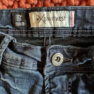 Mens Depart West dark wash Seeker jeans